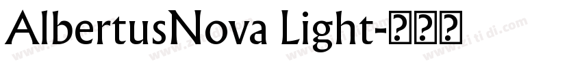 AlbertusNova Light字体转换